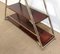 Solid Mahogany and Chrome Metal Boat Shelf, 1920s, Image 14