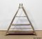 Solid Mahogany and Chrome Metal Boat Shelf, 1920s, Image 19