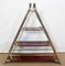 Solid Mahogany and Chrome Metal Boat Shelf, 1920s 7