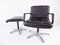 Black Leather Armchair with Ottoman by Delta Design for Wilkhahn, Set of 2, Image 19