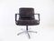 Black Leather Armchair with Ottoman by Delta Design for Wilkhahn, Set of 2 14