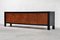 Large Graphic Brutalist Credenza in Black & Stained Oak by Tobia & Afra Scarpa, Belgium, 1970s, Image 4
