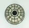 Glass Ceiling or Wall Lamp with Iron Ring from Glashütte Limburg, 1960s or 1970s, Image 3