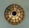 Glass Ceiling or Wall Lamp with Iron Ring from Glashütte Limburg, 1960s or 1970s, Image 9