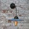 Hellblaue emaillierte industrielle industrielle Vintage Wandlampe 7