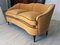 Italienisches Mid-Century 2-Sitzer Sofa aus gelbem Samt, 1950er 2