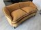 Italienisches Mid-Century 2-Sitzer Sofa aus gelbem Samt, 1950er 11