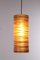 Lámpara colgante francesa vintage de fibra de vidrio, años 60, Imagen 8