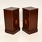 Antique Victorian Style Inlaid Bedside Cabinets, Set of 2 5