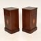 Antique Victorian Style Inlaid Bedside Cabinets, Set of 2, Image 4