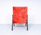 Lounge Chairs in Coral Red Velvet by Jiří Jiroutek for Interier Praha, 1960s, Set of 2 9