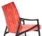 Lounge Chairs in Coral Red Velvet by Jiří Jiroutek for Interier Praha, 1960s, Set of 2 8