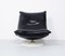F980 Black Leather Swivel Armchair by Geoffrey Harcourt for Artifort, 1970s 4