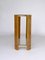 Vintage Italian Maple Wood and Brass Console Table, 1970s 6