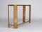 Vintage Italian Maple Wood and Brass Console Table, 1970s 8