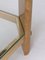 Vintage Italian Maple Wood and Brass Console Table, 1970s, Image 13