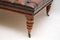 Large Antique Victorian Style Leather Stool or Coffee Table, Image 8