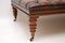 Grand Tabouret ou Table Basse Style Victorien Antique en Cuir 7