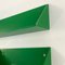 Green Wall Shelves by Anna Castelli Ferrieri for Kartell, 1970s, Set of 3 4