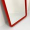 Rechteckiger Spiegel mit rotem Rahmen von Carrara & Matta, 1970er 4