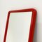 Specchio rettangolare rosso di Carrara & Matta, anni '70, Immagine 3