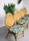 Vintage French Rattan Jungle Chairs, Set of 4 16