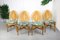 Vintage French Rattan Jungle Chairs, Set of 4, Image 1