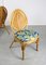 Vintage French Rattan Jungle Chairs, Set of 4, Image 4