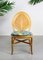 Vintage French Rattan Jungle Chairs, Set of 4, Image 8