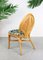 Vintage French Rattan Jungle Chairs, Set of 4, Image 6