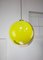 Italian Space-Age Yellow Pendant Lamp 1