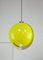 Italian Space-Age Yellow Pendant Lamp 14