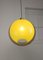 Italian Space-Age Yellow Pendant Lamp 10