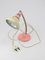 Small Mid-Century Brass Pink Table Lamp 6