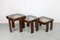 Tavolini ad incastro vintage di Gianfranco Frattini, set di 3, Immagine 2