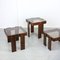 Tables Gigognes Vintage par Gianfranco Frattini, Set de 3 17