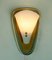 Lampade da parete Mid-Century in metallo e ottone, anni '50, set di 2, Immagine 4