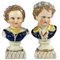 Vintage Staffordshire Busts, Set of 2 1