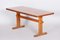 Mid-Century Czech Rectangular Oak and Beech Table, 1960s, Image 4