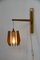 Chandelier and Wall Lamp from Drevo Humpolec, 1970s, Set of 2, Image 3