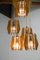 Chandelier and Wall Lamp from Drevo Humpolec, 1970s, Set of 2, Image 8