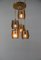 Chandelier and Wall Lamp from Drevo Humpolec, 1970s, Set of 2, Image 2