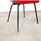 Vintage Red & Black Chairs by Wim Rietveld for Auping, Set of 2 7
