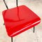 Chaises Vintage Rouges et Noires par Wim Rietveld pour Auping, Set de 2 5
