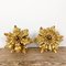 Small Vintage Golden Flower Ceiling Lamps from Banci Firenze, Set of 2 2