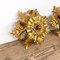 Medium Vintage Golden Flower Ceiling Lamps from Banci Firenze, Set of 4, Image 4