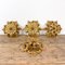 Medium Vintage Golden Flower Ceiling Lamps from Banci Firenze, Set of 4 1