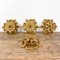 Mittelgroße Vintage Deckenlampen mit goldenen Blumen von Banci Firenze, 4er Set 1