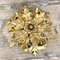 Medium Vintage Golden Flower Ceiling Lamps from Banci Firenze, Set of 4, Image 5