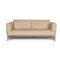Beige Leather 2-Seater Sofa from FSM 1